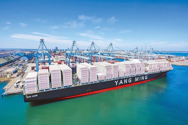 上海航交所上周四公布最新SCFI指數，終止連20周漲勢，引爆「運價到頂」疑慮，貨櫃三雄不敵賣壓，成為台股殺盤重心，繼上周五聯袂亮燈跌停，昨日再吞第二根，陽明股價甚至摔到兩位數，長榮今也面臨百元保衛戰。（陽明提供）