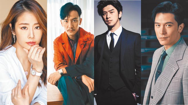 林心如（左起）、张震、陈柏霖、邱泽都将出席台北电影奖颁奖典礼颁奖。（台北电影节提供）