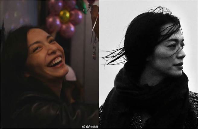 35岁（图左）和42岁的姚晨，多了几分熟女韵味。（图／取材自姚晨微博）