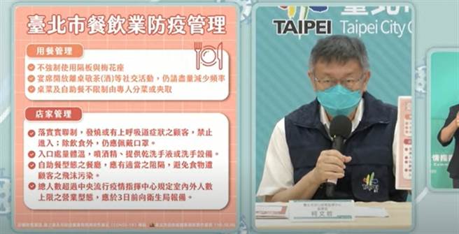 北市餐饮内用指引。