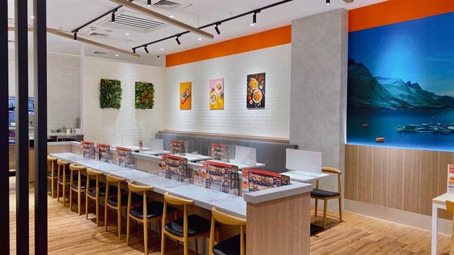 美威鲑鱼桃园经国店，首次以「店中店」型式进军市场。（美威鲑鱼提供）