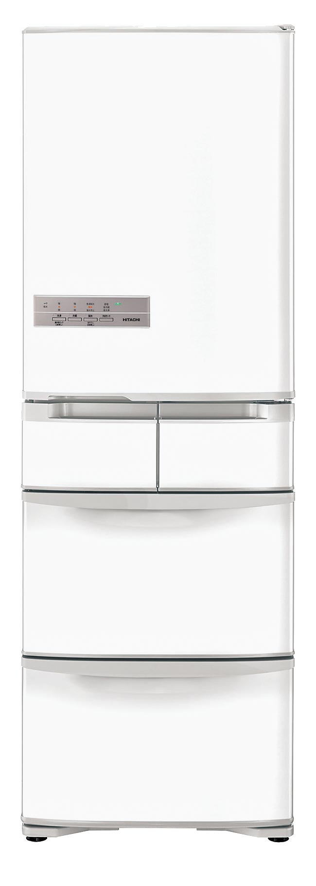 爱买HITACHI日立407L五门超变频冰箱RS42NJW，原价4万6900元、今起至19日特价4万2210元，用1万元纸本五倍券可折抵1万4000元。（爱买提供）