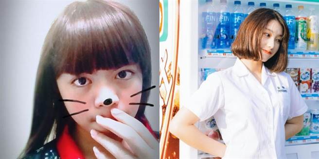 「惹不起的高校少女第二届高校少女选拔」，选拔结果，由建中的「何废料」以5万310票辗压「+7/77」的2万3925票，但两人却并列第一。图右为「+7/77」、左为「何废料」（图／合成图，翻摄自「何废料」「+7/77」IG）