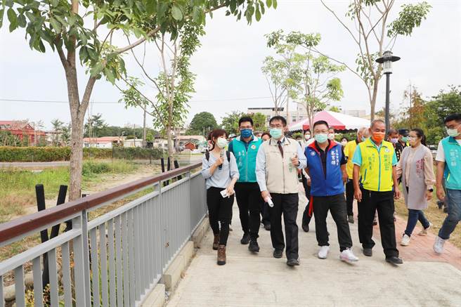 台南市政府工务局前年在月津港河畔开辟整建5座生态亲水公园，歷经1年多的工期，近日落成启用。（台南市政府提供／张毓翎台南传真）