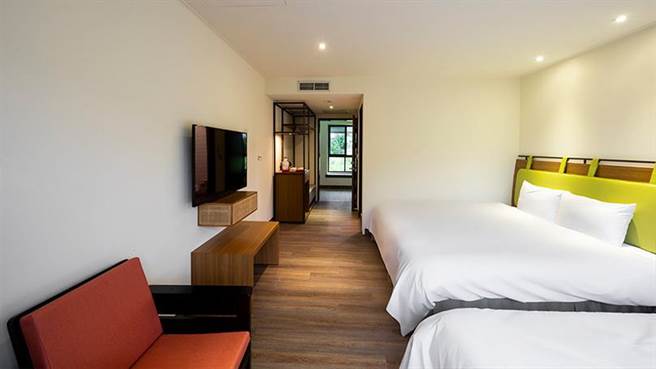 溪头福华饭店，全新打造的客房。（福华提供／廖志晃南投传真）