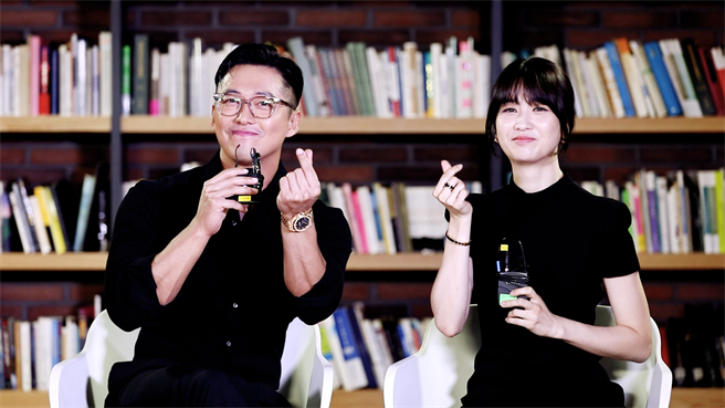 《黑色太阳》南宫珉（左）、朴河宣接受专访。（friDay影音提供）