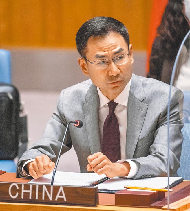 中国常驻联合国副代表耿爽。（新华社）