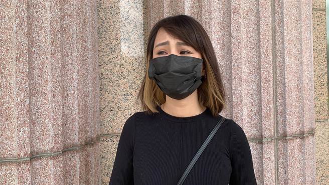 林咚咚8日出庭士院，向雪碧及丈夫求偿80万元。（陈鸿伟摄）
