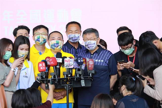 2021年全國運動會將於10月16開幕，今聖火傳遞到台北市府廣場。