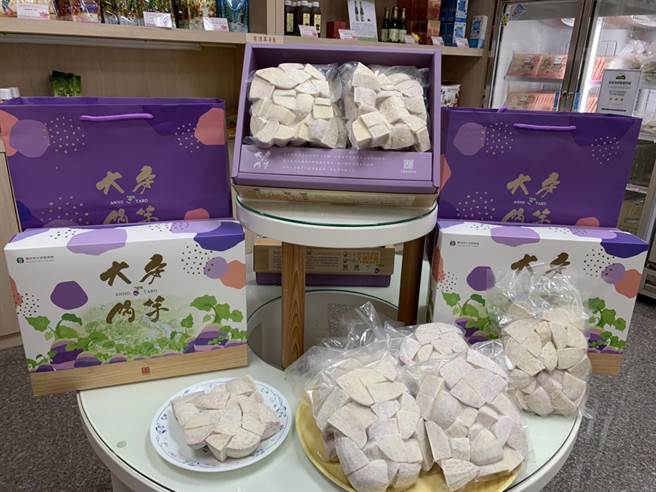 大安区农会用心推广在地芋头，选用最优质特级芋头切块再真空包装，大获好评。（大安农会提供／陈淑娥台中传真）