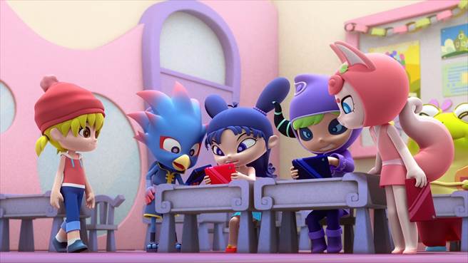 台師大數學教育中心製作的台灣首部數學教育動畫「閻小妹大戰數學魔」，將在明天首播。（台師大提供／林志成台北傳真）