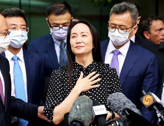 华为首席财务长孟晚舟。（图／中新社）