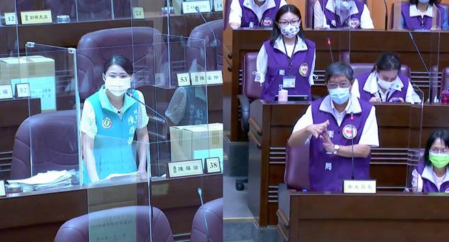 疫苗接种不良事件频传，桃园市议员陈雅伦质疑卫生局资讯掌握慢半拍。（陈梦茹翻摄）