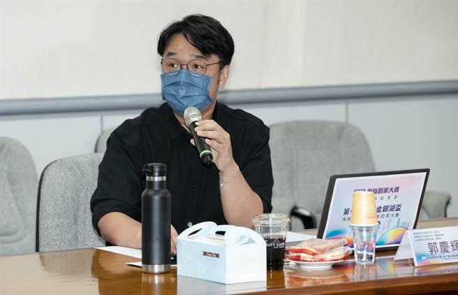 第七届武汉金银湖杯两岸青年创新创业大赛评审：乐高渥克股份有限公司郭庆辉执行长。(摄影/林胜发)