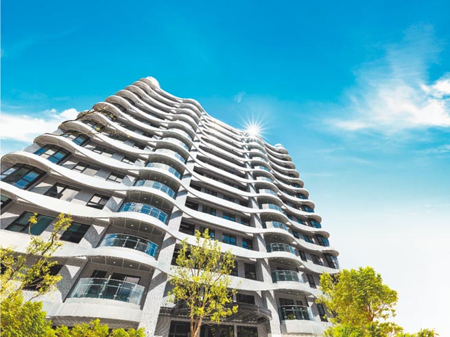 士林科博特區唯一新案「陽明松疆」外觀完工實景。圖／業者提供