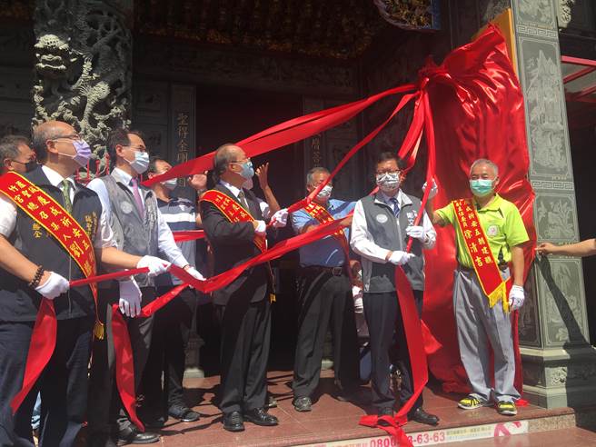 桃园市芦竹区诚圣宫建庙工程近日完工，庙方决定举行建醮大典，9日举办建醮委员会成立大会。（赖佑维摄）
