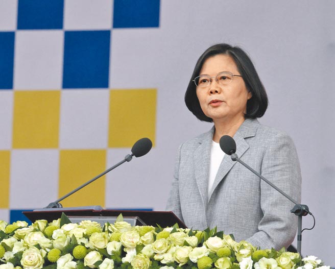 蔡总统国庆演讲：确保主权、捍卫国土最大公约数基础上约定团结。（本报资料照片）