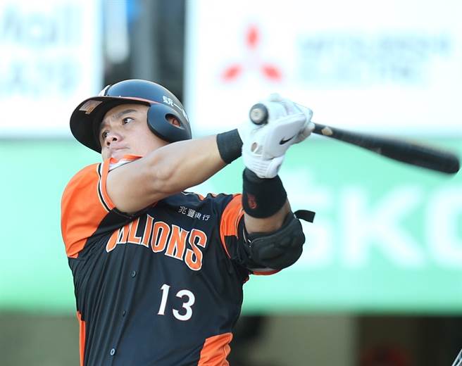 統一獅隊陳鏞基。（陳怡誠攝）