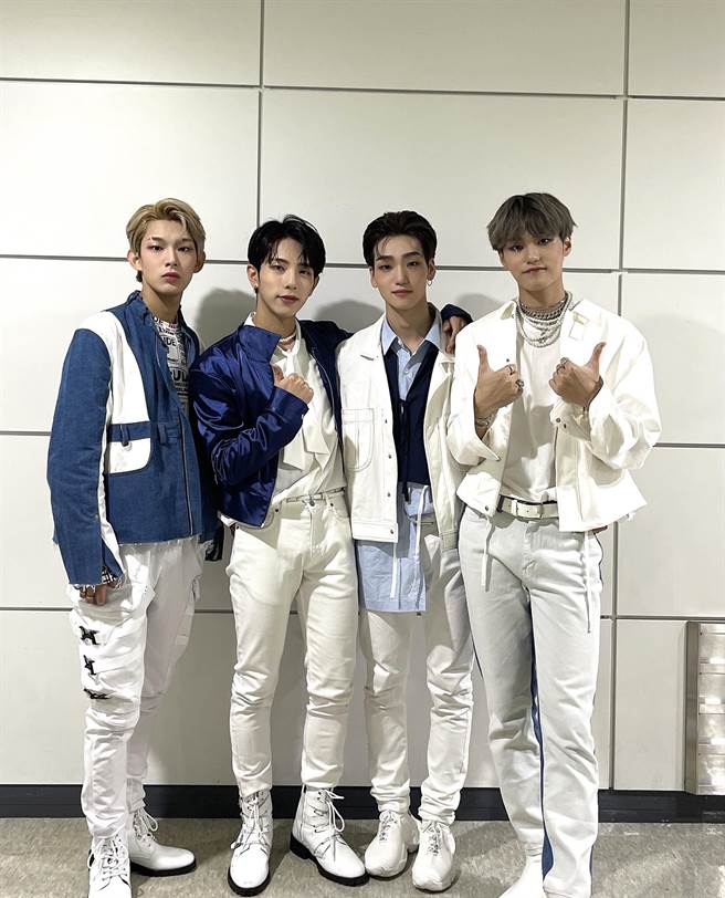 「LUMINOUS」4位成員平均年齡21歲，左起STEVEN、秀一、榮彬、㥥瀕。（WIP Company提供）