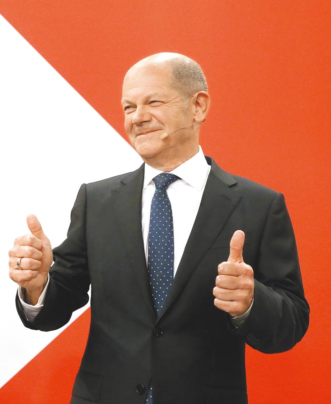 德国社民党党魁萧兹（Olaf Scholz）图／美联社、路透