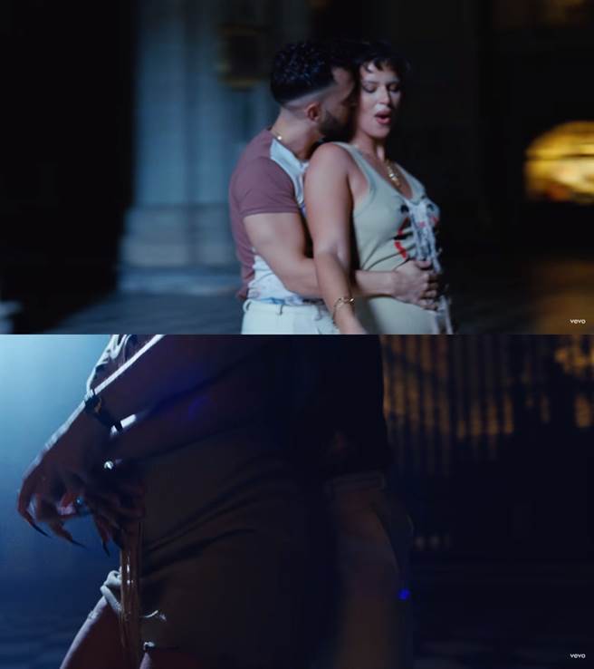 佩盧索和坦迦納在MV中大跳貼身雙人舞。（圖／翻攝自C.Tangana YouTube）