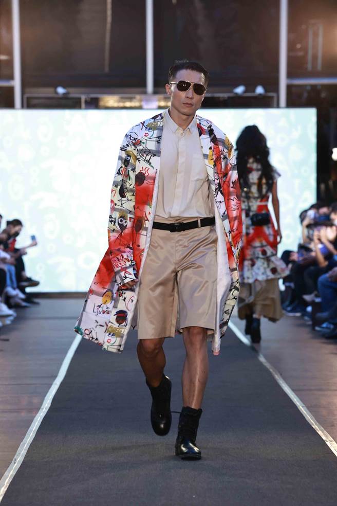 GIOIA PAN本季服装结合小马倪子钧缤纷的艺术创作。（臺北时装周提供）