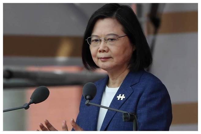 蔡英文总统10日出席「中华民国中枢暨各界庆祝110年国庆大会」，发表国庆演说。（刘宗龙摄）