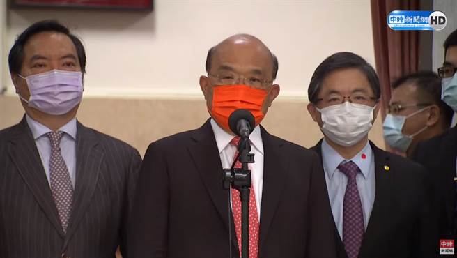 行政院长苏贞昌今赴立院报告并备质询。图为会前受访画面。（图／中时新闻网直播画面）
