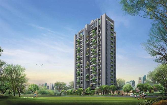 「新业大块森邻」荣获「最佳规划设计类」最高荣誉「卓越奖」的肯定。3D示意图。（图／新业建设提供）
