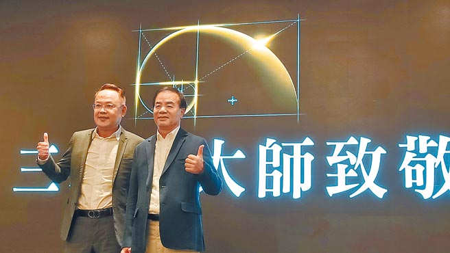 三本建设董事长王燕鸿（右）与上扬国际建筑团队董事长林聪麟（左）。图／郑启明