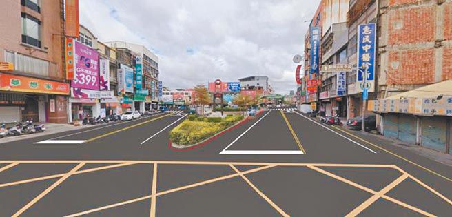 苗栗县头份市上公园中华路、信东路、中正路等路口改善工程即将展开。（苗栗县政府提供／谢明俊苗栗传真）