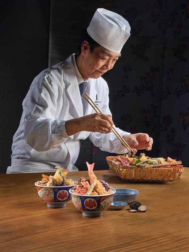 美福飯店晴山日本料理長湯本誠。（金子半之助提供）