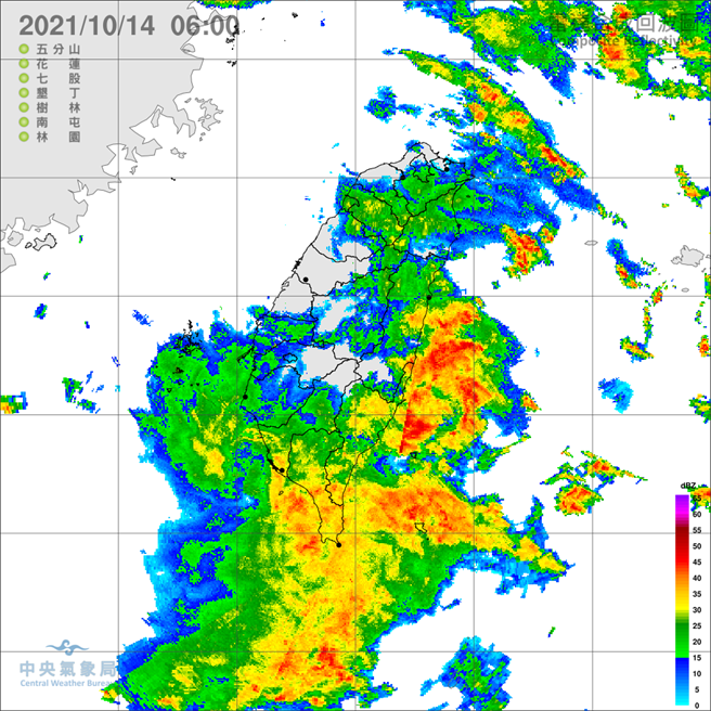 雨彈又來了！氣象局發布四地區豪大雨特報(氣象局)