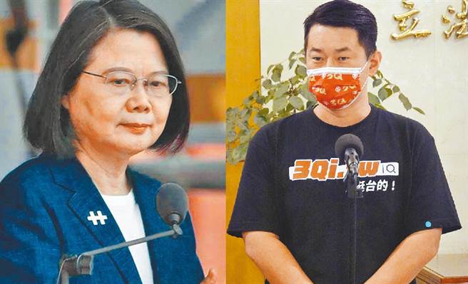 总统蔡英文13日在民进党中常会首度表态挺陈柏惟。（合成图／资料照）