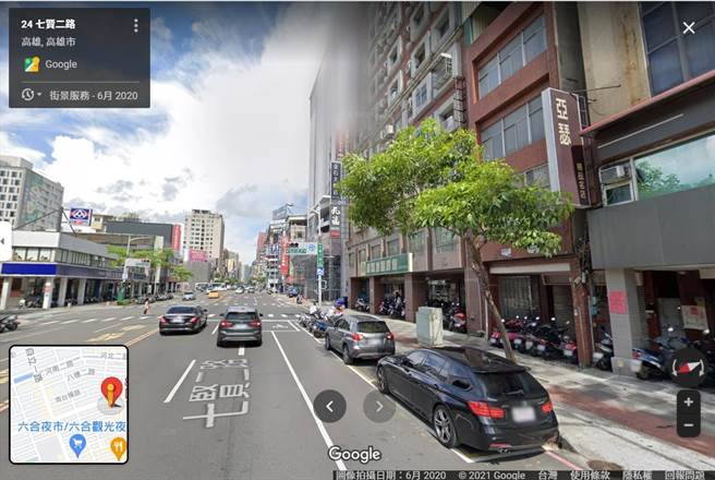 高雄市1名中年男子暴斃在新興區七賢二路一棟大樓租屋處，警方在屋內查獲針頭和白色粉末。（翻攝自Google Map／石秀華高雄傳真）