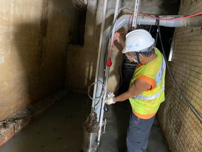 北市第一座廢棄地下道變身滯洪池。（水利處提供／楊亞璇台北傳真）