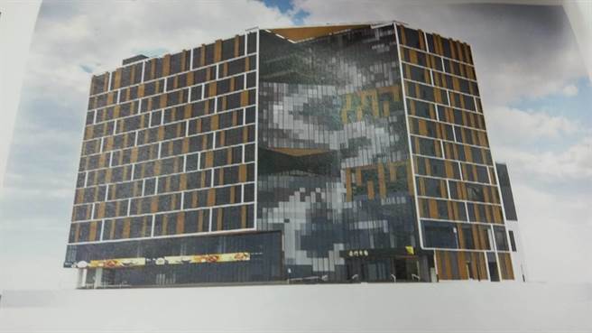 南門市場改建案，外觀加上「龍紋」意象過關。（龍福里長鄭珍珍提供／台北報導）