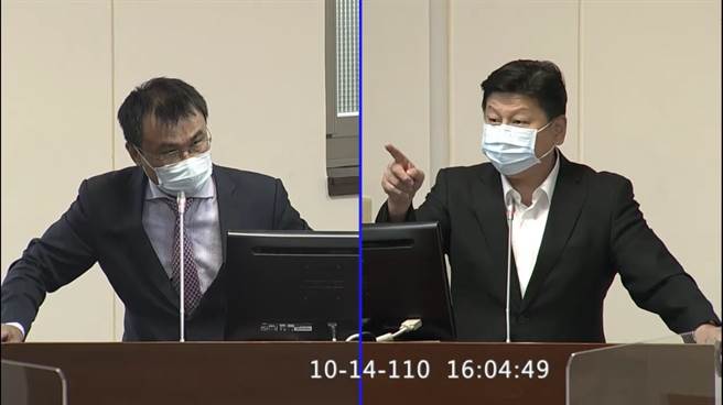 立委傅昆萁强烈谴责农委会：圆规颱风致灾农委会勘灾、警戒像做贼，偷摸鬼祟慢半拍。(戴志扬翻摄)
