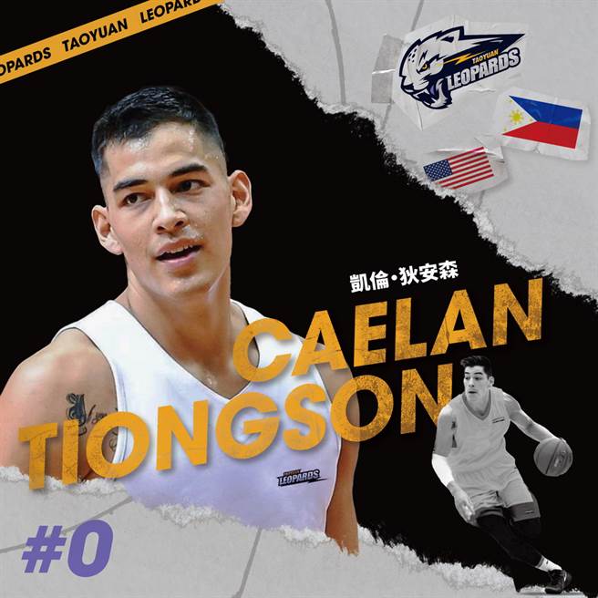 桃园云豹签下美菲混血球员狄安森。(桃园云豹提供)