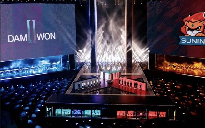 英雄聯盟電競比賽。達志影像