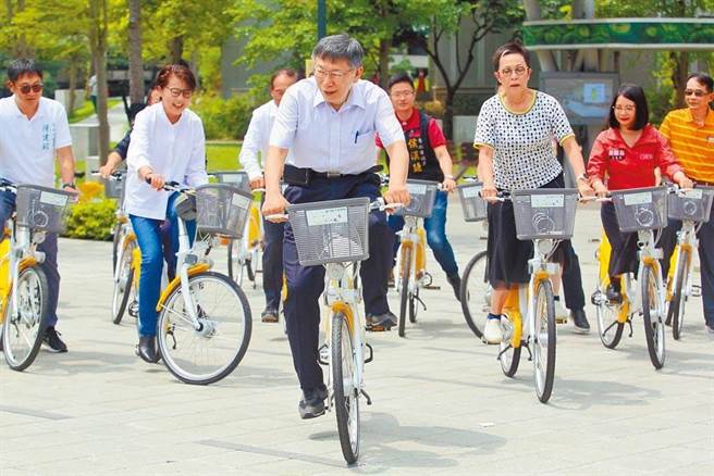 台北市公共自行車YouBike昨騎破2億人次。（本報資料照片）
