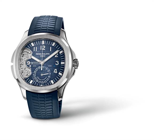 已经绝版的编号5650G-001腕表具备两地时间快调装置与新型Spiromax硅游丝，是品牌最引以为傲的专利技术。 （Patek Philippe提供）