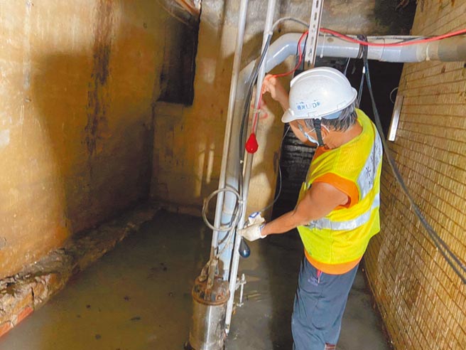 台北市第一座废弃地下道变身滞洪池，可容纳718吨降雨量。（水利处提供／杨亚璇台北传真）