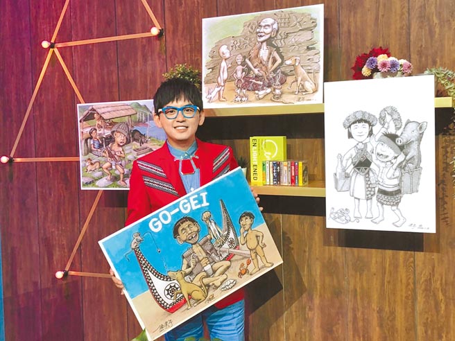 黄子佼昨出席原民台新节目《semenay我们的歌》记者会。（郑宜熏摄）