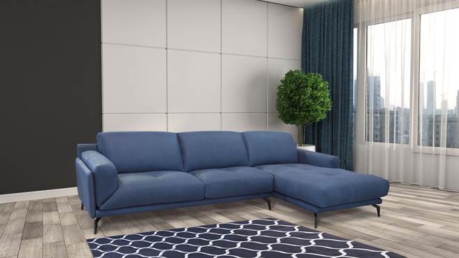Rossini Sofa Glamour L型 单人贵妃。（Rossini Sofa提供）