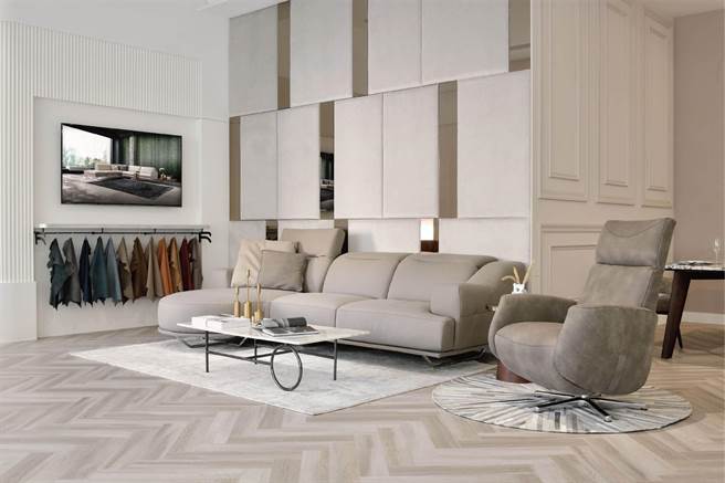 Rossini Sofa Fellini L型。（Rossini Sofa提供）