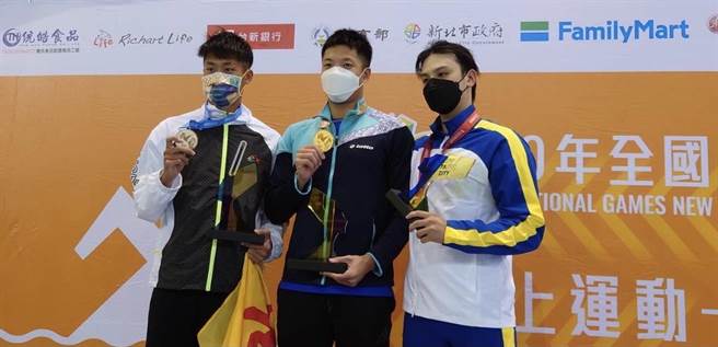全国运动彰化县夺第一金，吴浚锋蛙式泳摘冠还破大会纪录。（彰化县政府提供／吴敏菁彰化传真）