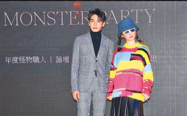 宋柏纬（左）、?te坏特昨出席活动，互动逗趣。 （style master提供）