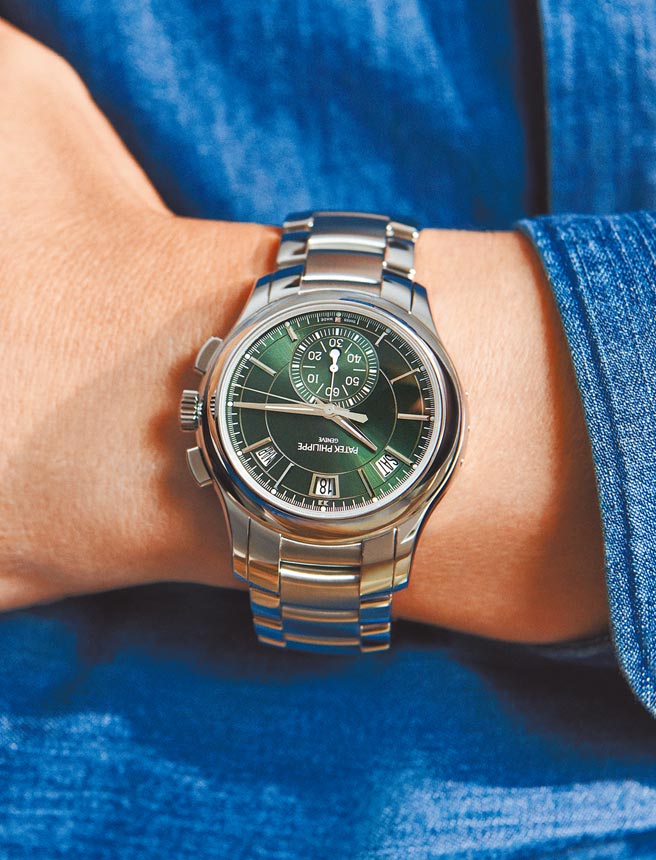百達翡麗的綠面表盤魅力無法擋。（百達翡麗提供）