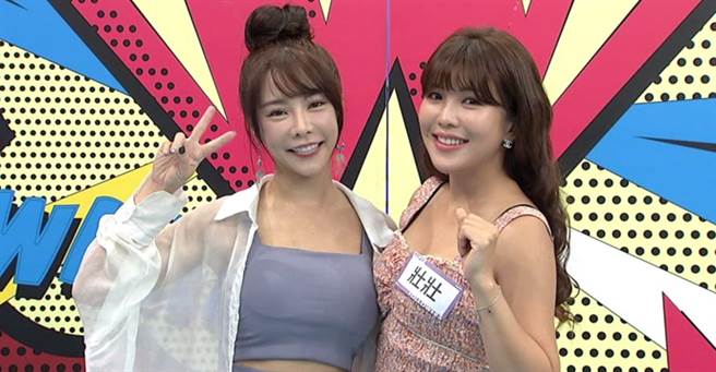 巫苡萱（左）爆料閨密壯壯醉酒失態事件。（中天綜合台提供）